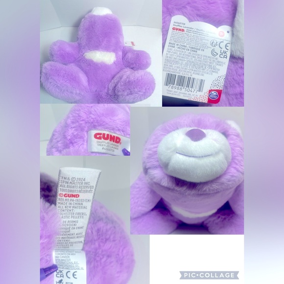 BNWT SNUFFLES LAVENDER SUPER SOFT SEALED MFG PLASTIC BAG - Picture 13 of 16